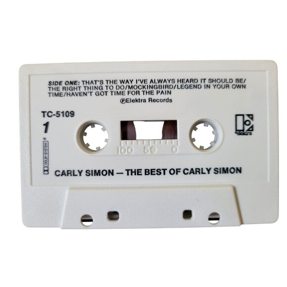 Carly Simon - The Best Of Carly Simon - 1975 Rock Cassette Tape You're So Vain - Picture 3 of 6